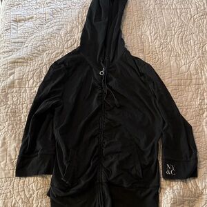 New York & Company Charcoal Gray Hoodie